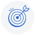 Icône représentant un objectif pour transformer les visiteurs en clients avec Kapty